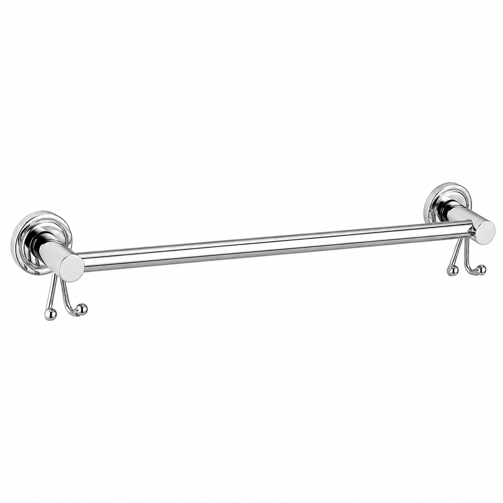Towel Rod With Mini Hook Brass