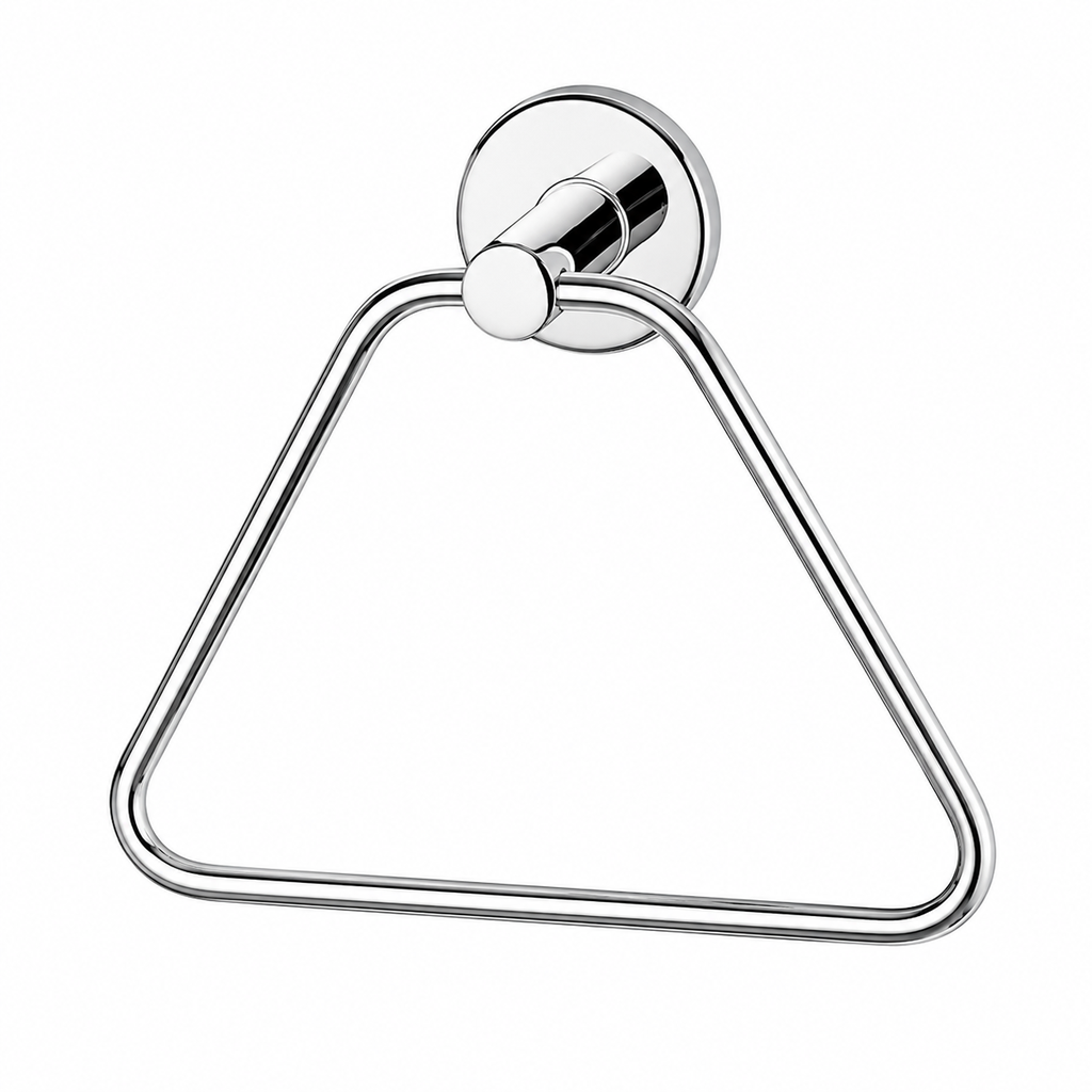 Towel Ring Triangle heavy Brass