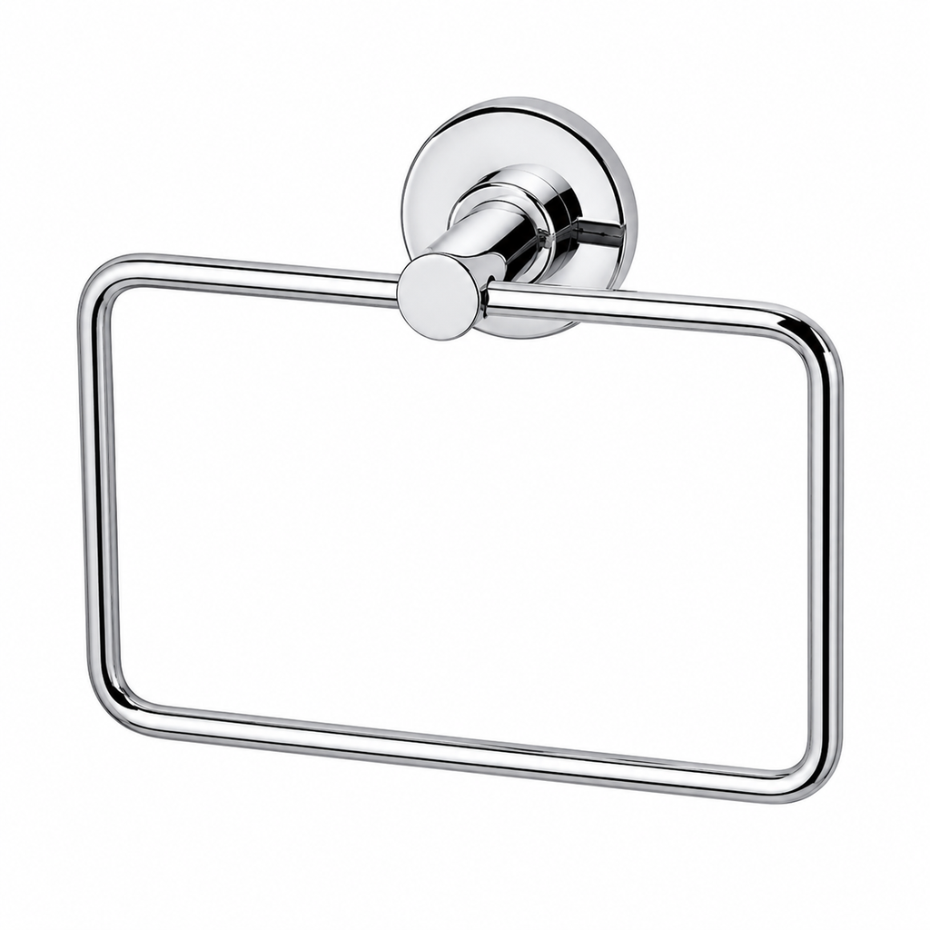 Towel Ring 8mm Square brass